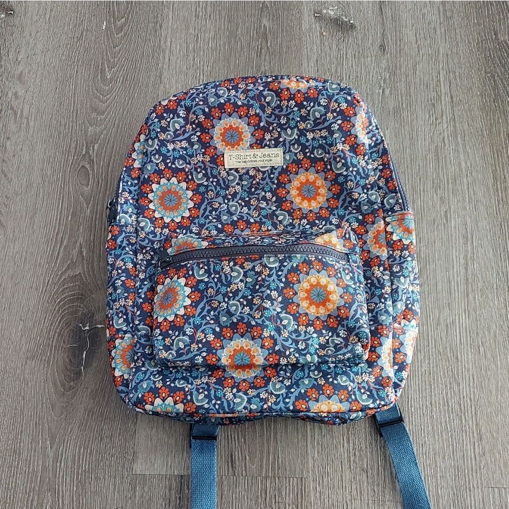 T-Shirt & Jeans Mandala canvas backpack